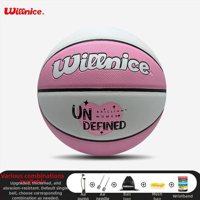 Krepšinio kamuolys – neslidžiamas PU kamuolys su tikra veršio odos pojūčiu, atsparus dėvėjimuisi; tinkamas lauko treniruotėms ir varžyboms; prekė Unique; medžiaga PU