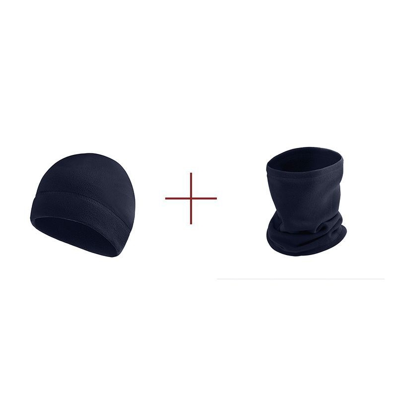 Flīšu sporta cepure un kakla šalle – brīvā laika stilā, svītru raksts, ārā lietošanai