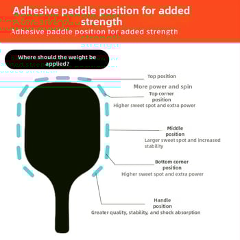 X-Ace тежести за тенис ракета: тежест за глава, регулиране на баланса, оловени ленти