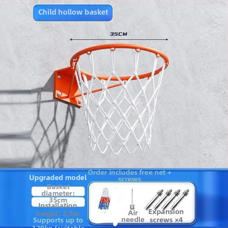 Krepšinio lankas sieninis pakabinamas, iš nerūdijančio plieno, skirtas salėms, komplekte kabliukas, tinklas ir sraigtas