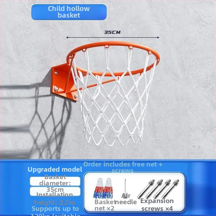 Krepšinio lankas sieninis pakabinamas, iš nerūdijančio plieno, skirtas salėms, komplekte kabliukas, tinklas ir sraigtas