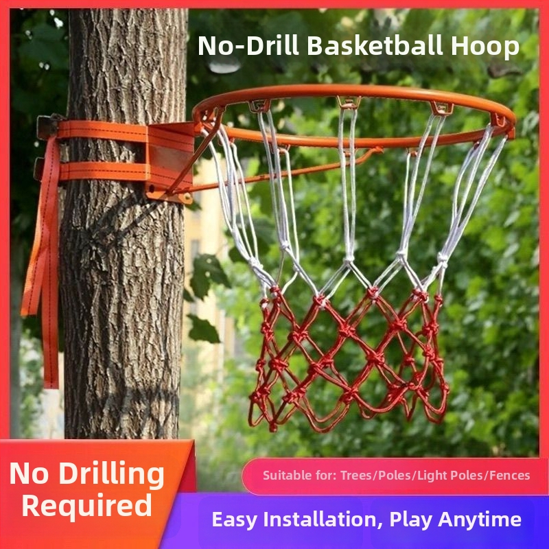 Krepšinio lankas sieninis pakabinamas, iš nerūdijančio plieno, skirtas salėms, komplekte kabliukas, tinklas ir sraigtas