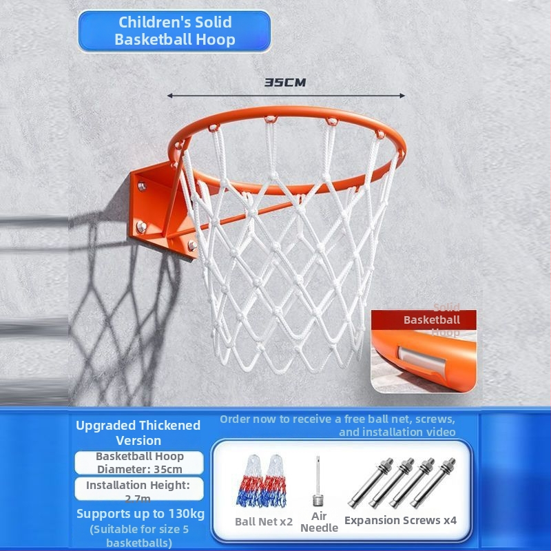 Krepšinio lankas sieninis pakabinamas, iš nerūdijančio plieno, skirtas salėms, komplekte kabliukas, tinklas ir sraigtas