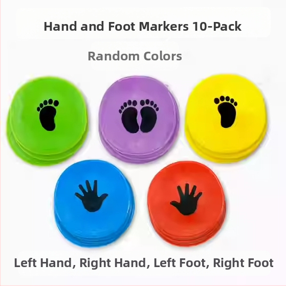 Treeningu abivahendid, PE-materjal, ümmargune libisemisvastane märgis sensoorseks treeninguks jalgpallis