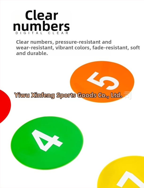 Treeningu abivahendid, PE-materjal, ümmargune libisemisvastane märgis sensoorseks treeninguks jalgpallis