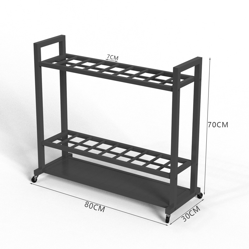 Šešių lygių sieninis kabinamas laikymo stovas kelionėms