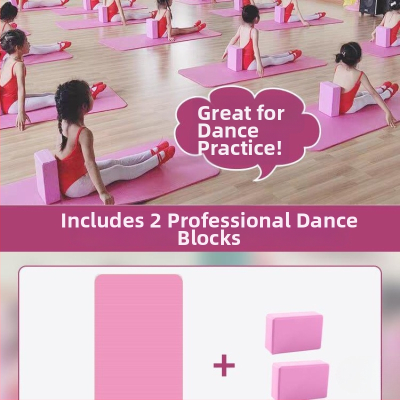 Йога постелка за танцова практика, ивици дизайн, дебелина 10 мм