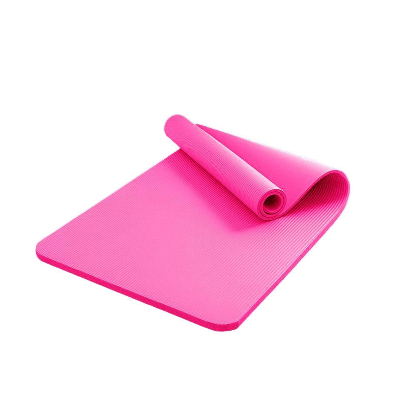 Йога постелка за танцова практика, ивици дизайн, дебелина 10 мм