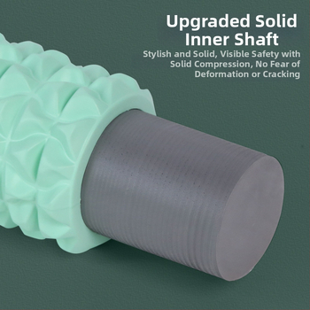 Putų volelis jogos ir EVA masažo lazdelė – 2-in-1 pagalbinė priemonė treniruotėms ir raumenų atsipalaidavimui