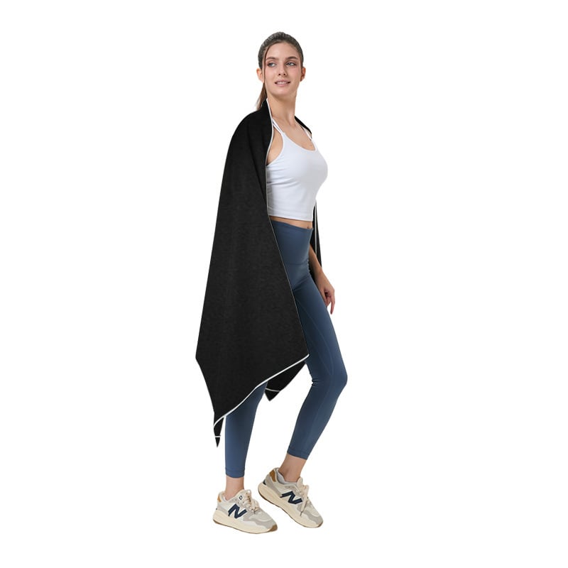 Mikroszálas sporttörölköző, 200 g, gyors száradás, hordozható, logónyomás elérhető