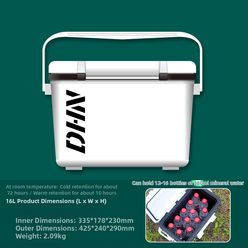 Nešiojamas izoliuotas šaldytuvas lauko kempingui ir jūrinei žvejybai