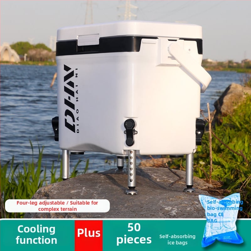 Nešiojamas izoliuotas šaldytuvas lauko kempingui ir jūrinei žvejybai