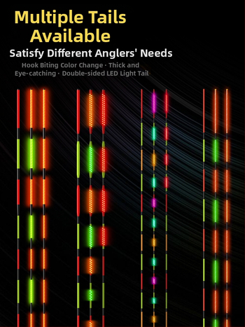 Вертикален дрейф плувка с OLED светлина, висока чувствителност, тръстикова конструкция