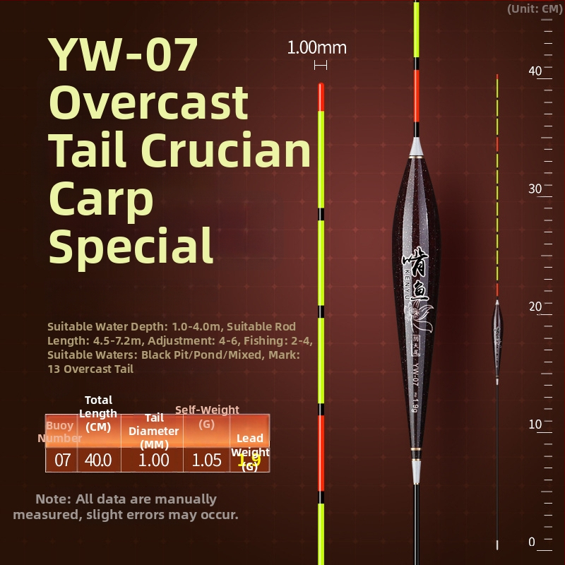 Вертикално дрейфуваща риболовна плаваща - нано материал, висока чувствителност, удебелен дизайн, модел 32889