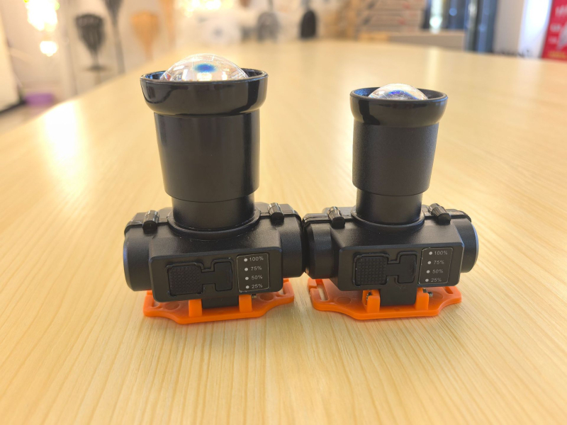 LED φακός κεφαλής με ζώνη για το κεφάλι, επαναφορτιζόμενος, διάρκεια λειτουργίας 8–9 ωρών, αδιάβροχος (45 γρ.)