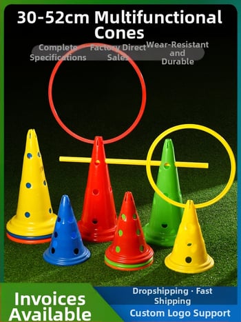 DXUAN Jalgpalli treeningu tõkked – PE materjal; treeningabivahendid; sobib jalgpalli harjutustele ja jõusaalivarustusele