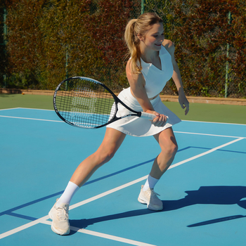 Γυναικείος Τένις και Γυμναστικής Κοστούμι με Γιακά Πόλο, Αμάνικο, Σορτς, Αποσπώμενη Επένδυση, Γρήγορο Στέγνωμα