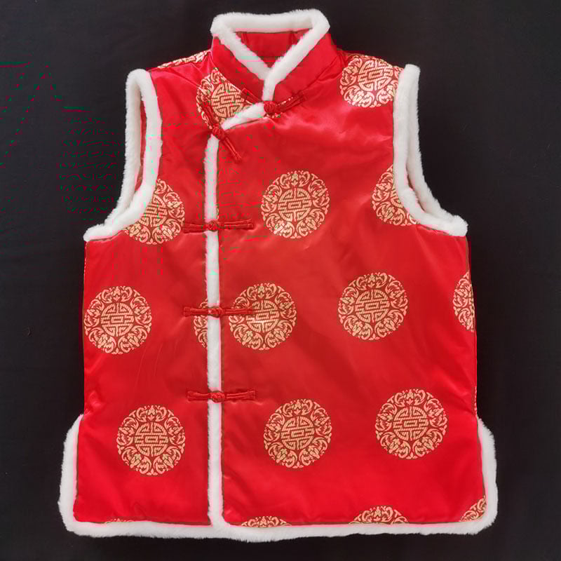 Мъжки безръкав жилет, прав крой, без яка, едноредков, четири сезона