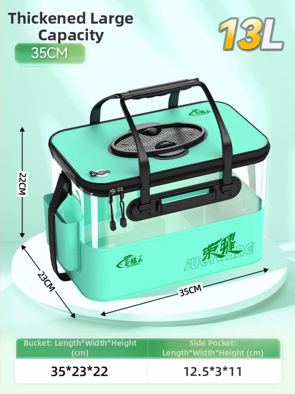 Camper EVA Kokkupandav Läbipaistev Kalakast – Välitingimustesse Kalapüügiks, Mitmekülgne Kast