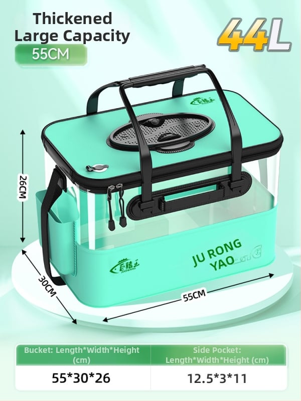 Camper EVA Kokkupandav Läbipaistev Kalakast – Välitingimustesse Kalapüügiks, Mitmekülgne Kast