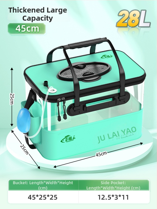 Camper EVA Kokkupandav Läbipaistev Kalakast – Välitingimustesse Kalapüügiks, Mitmekülgne Kast