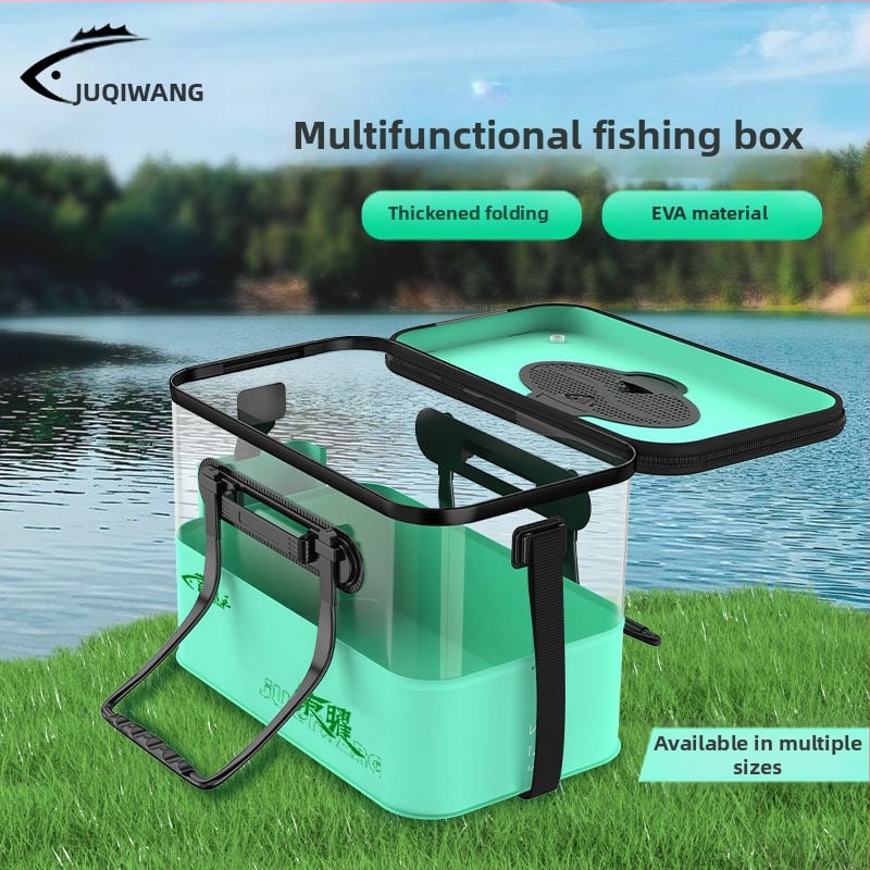 Camper EVA Kokkupandav Läbipaistev Kalakast – Välitingimustesse Kalapüügiks, Mitmekülgne Kast