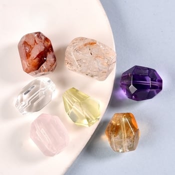 Разпръснати мъниста — естествен кристал, полуготови за направи си сам, компоненти за гривна от мъниста за съчетаване по форма, индивидуално опаковани