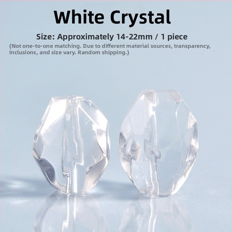 Разпръснати мъниста — естествен кристал, полуготови за направи си сам, компоненти за гривна от мъниста за съчетаване по форма, индивидуално опаковани