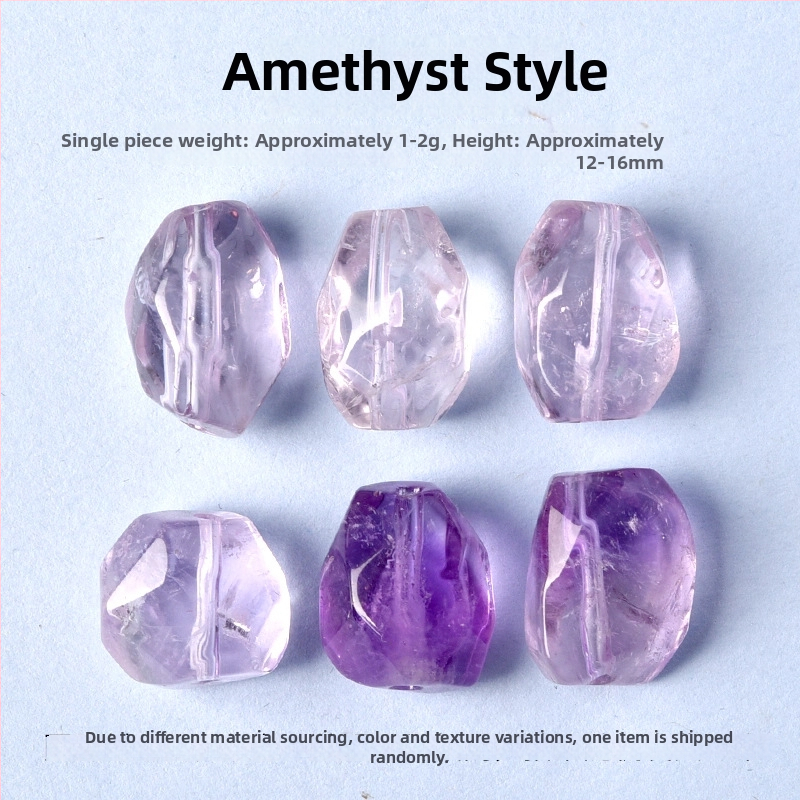 Разпръснати мъниста — естествен кристал, полуготови за направи си сам, компоненти за гривна от мъниста за съчетаване по форма, индивидуално опаковани