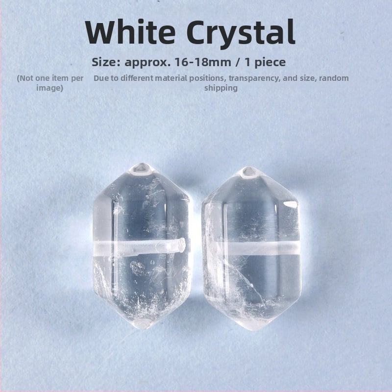 Разпръснати мъниста — естествен кристал, полуготови за направи си сам, компоненти за гривна от мъниста за съчетаване по форма, индивидуално опаковани