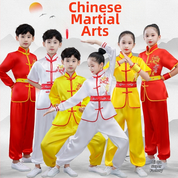 Vienodos lyties Taiji kovos menų uniforma, ilgos ir trumpos rankovės, modelis 69850, poliesterio audinys