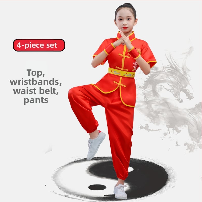 Vienodos lyties Taiji kovos menų uniforma, ilgos ir trumpos rankovės, modelis 69850, poliesterio audinys