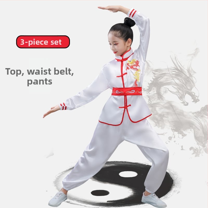 Vienodos lyties Taiji kovos menų uniforma, ilgos ir trumpos rankovės, modelis 69850, poliesterio audinys