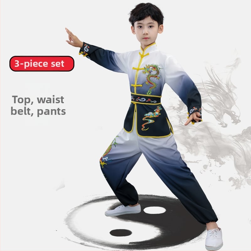 Vienodos lyties Taiji kovos menų uniforma, ilgos ir trumpos rankovės, modelis 69850, poliesterio audinys