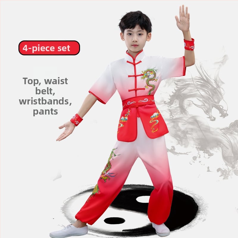 Vienodos lyties Taiji kovos menų uniforma, ilgos ir trumpos rankovės, modelis 69850, poliesterio audinys