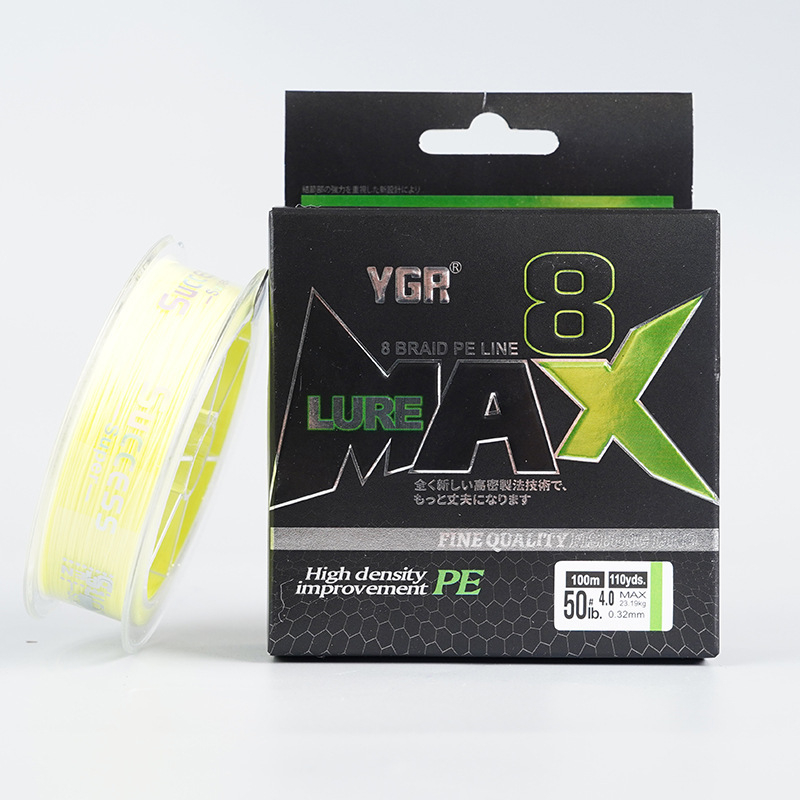 YGR X8 pintas jūrų žvejybos pagrindinė linija, 8 gijų, 100/150 m, PE