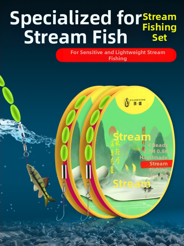 Huansheng nailoninė pagrindinė žvejybos linija – itin tvirta įtempimo jėga, 100 vnt. pakuotėje