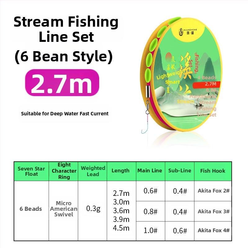 Huansheng nailoninė pagrindinė žvejybos linija – itin tvirta įtempimo jėga, 100 vnt. pakuotėje