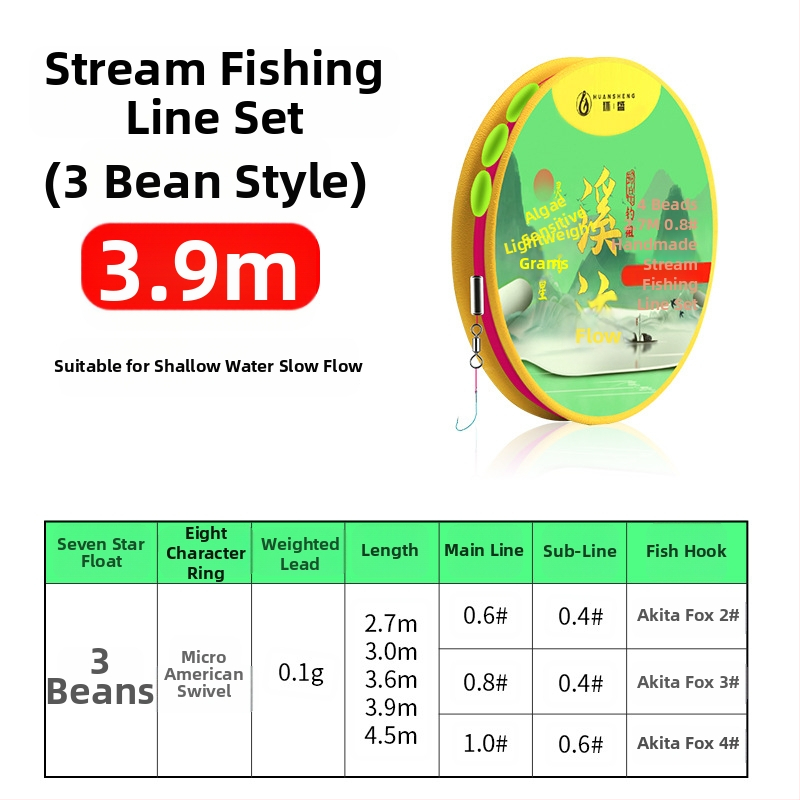 Huansheng nailoninė pagrindinė žvejybos linija – itin tvirta įtempimo jėga, 100 vnt. pakuotėje