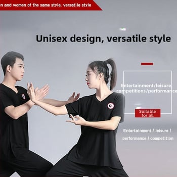 Taiji kostiumas – kordurojo audinys, linas 91–95%, Taiji treniruotėms