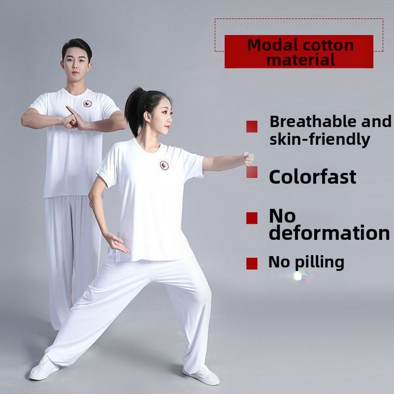 Taiji kostiumas – kordurojo audinys, linas 91–95%, Taiji treniruotėms