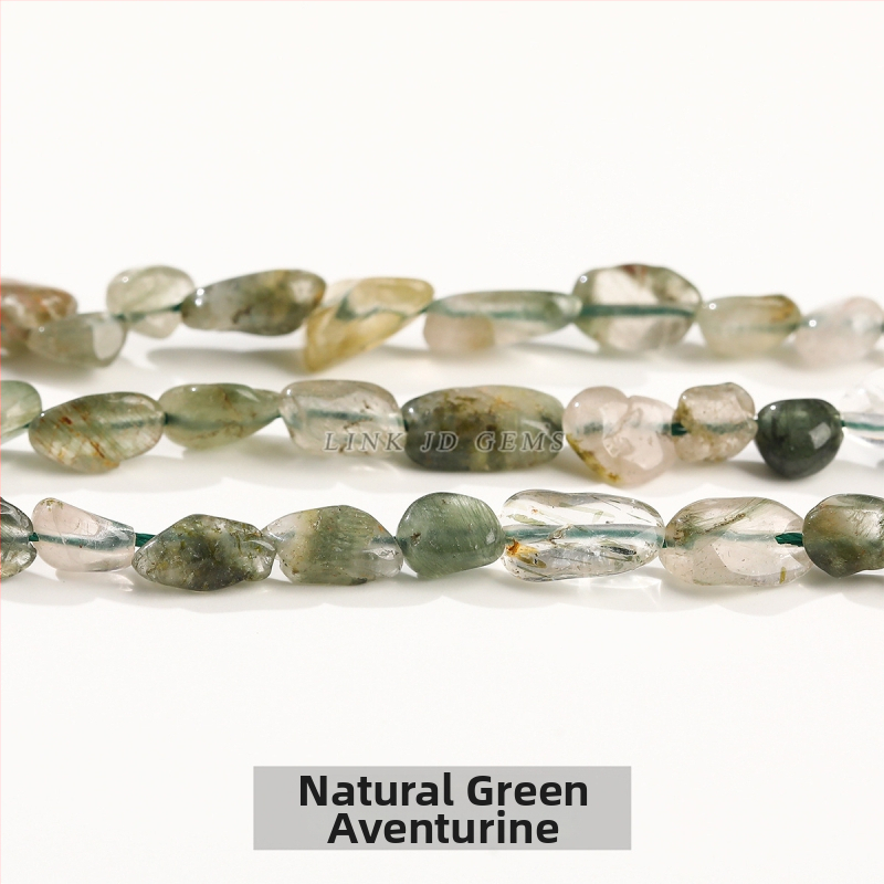 DIY κρυστάλλινες χάντρες — ακανόνιστες χάντρες από φυσικούς λίθους (ροζ χαλαζίας, αμέθιστος) για κοσμήματα