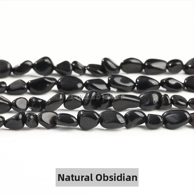 DIY κρυστάλλινες χάντρες — ακανόνιστες χάντρες από φυσικούς λίθους (ροζ χαλαζίας, αμέθιστος) για κοσμήματα