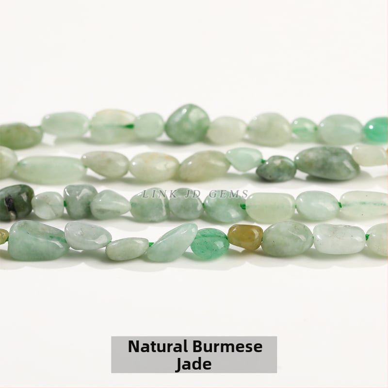 DIY κρυστάλλινες χάντρες — ακανόνιστες χάντρες από φυσικούς λίθους (ροζ χαλαζίας, αμέθιστος) για κοσμήματα