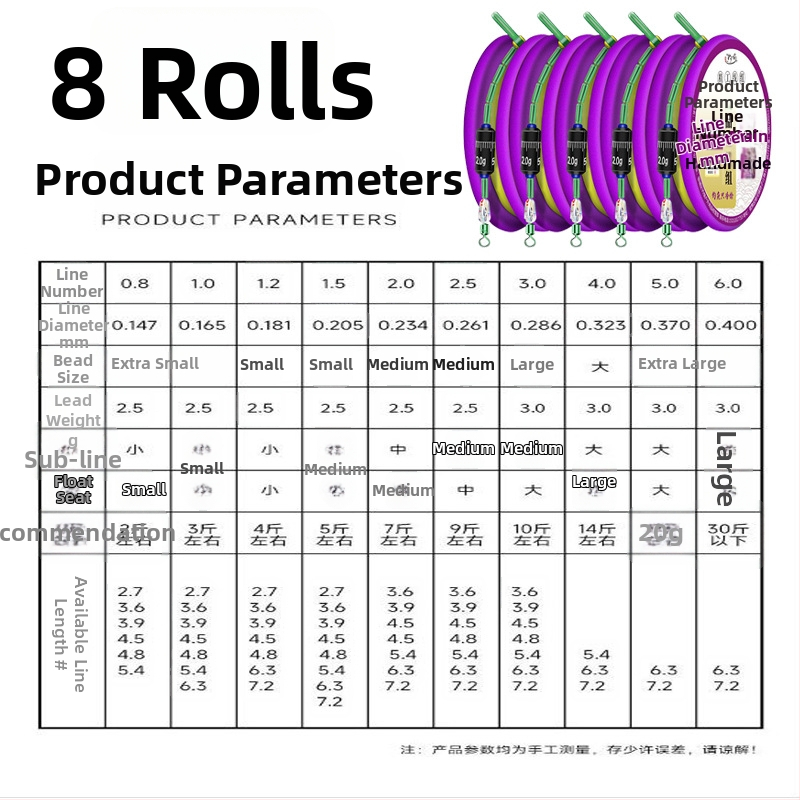 Auksinės siūlės žvejybos linijos rinkinys – pagrindinė linija sujungta, paruoštas gaminys, minkštas rinkinys