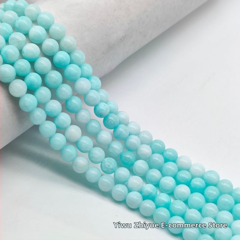 Χάντρες από φυσικό λίθο, σφαιρικές, χειροποίητες, με μοτίβο Τοτέμ, προέλευση Jinhua