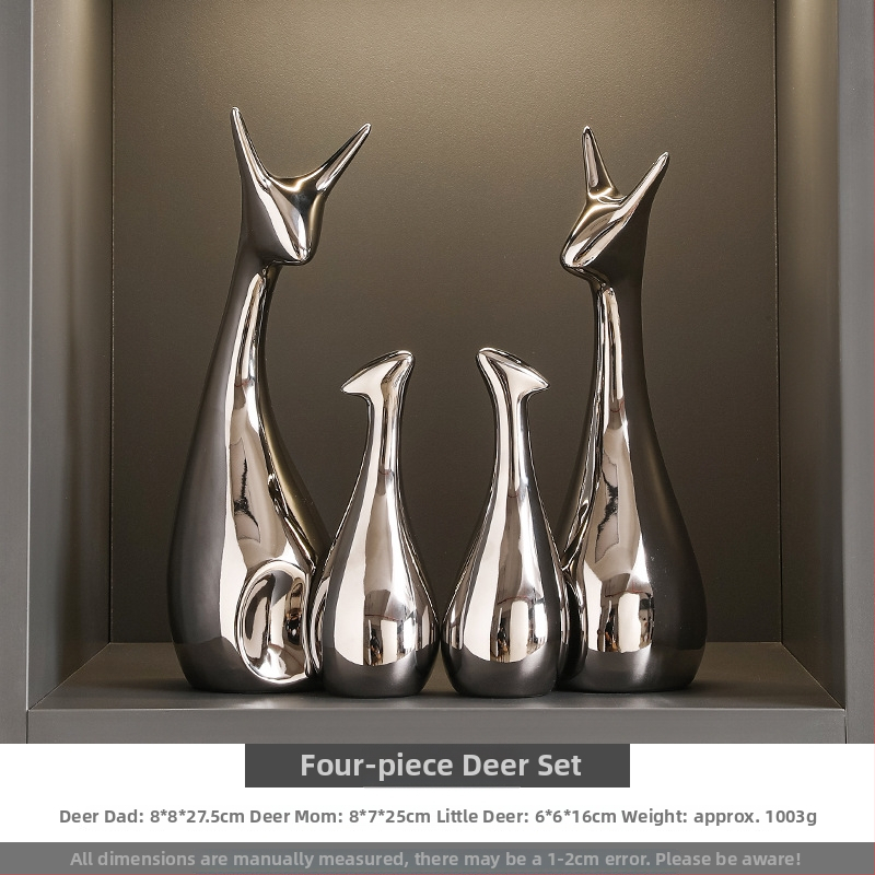 Gyvūnų dekoratyvinių figūrėlių rinkinys vyno spintai ir svetainei - keraminių dervų, lengvas prabangos stilius, Seashell Sea ženklas