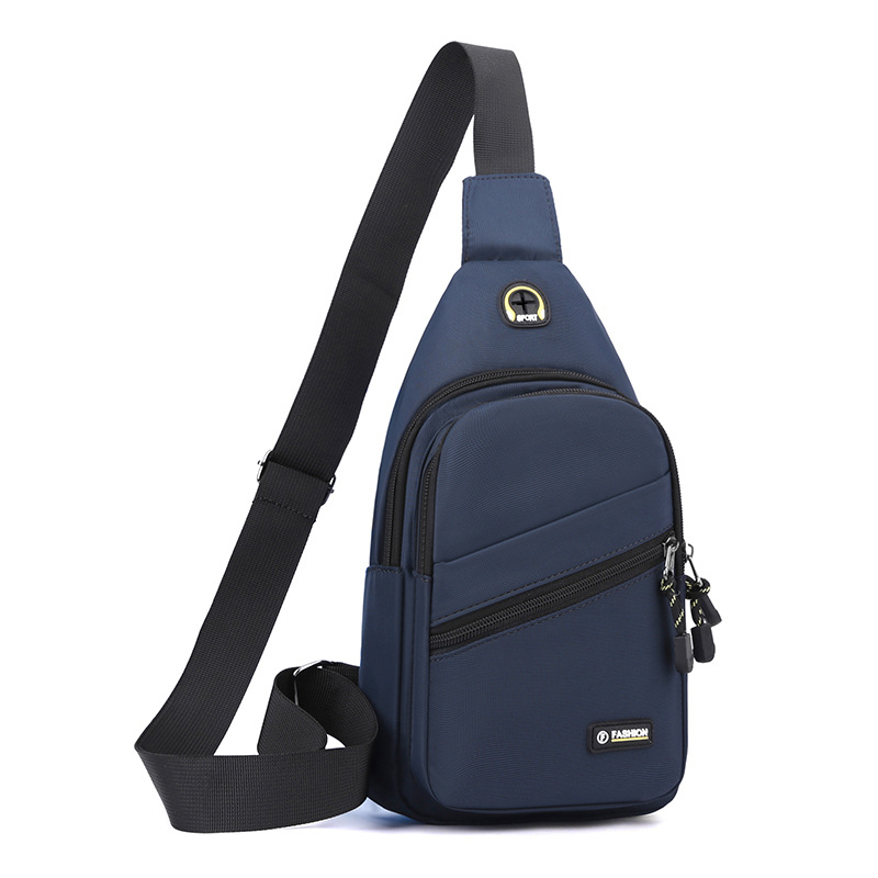 Férfi mellkas táska Oxford anyagból, egyszínű, stílus Asexualitás, szabadidős utazásokhoz