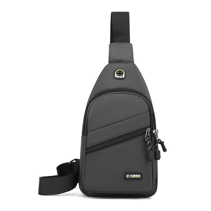 Férfi mellkas táska Oxford anyagból, egyszínű, stílus Asexualitás, szabadidős utazásokhoz