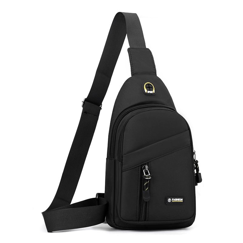 Férfi mellkas táska Oxford anyagból, egyszínű, stílus Asexualitás, szabadidős utazásokhoz